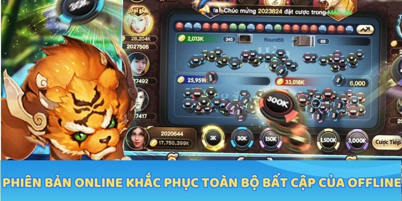 Phiên bản online khắc phục toàn bộ bất cập của offline